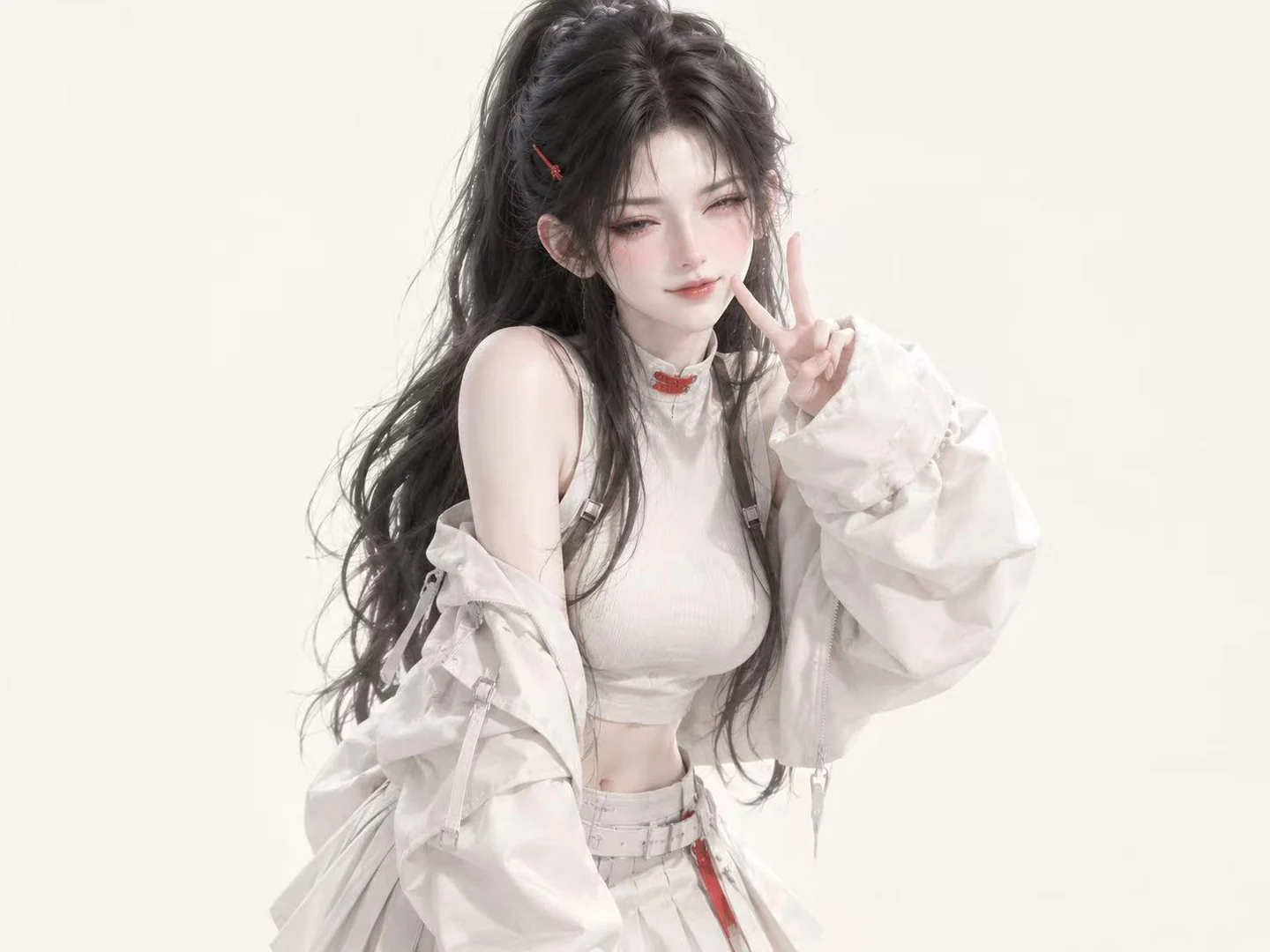 编辑风女主 · 半身立绘